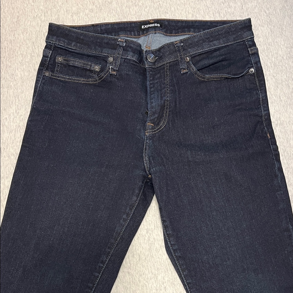 Express Men's Dark Blue Slim Jeans